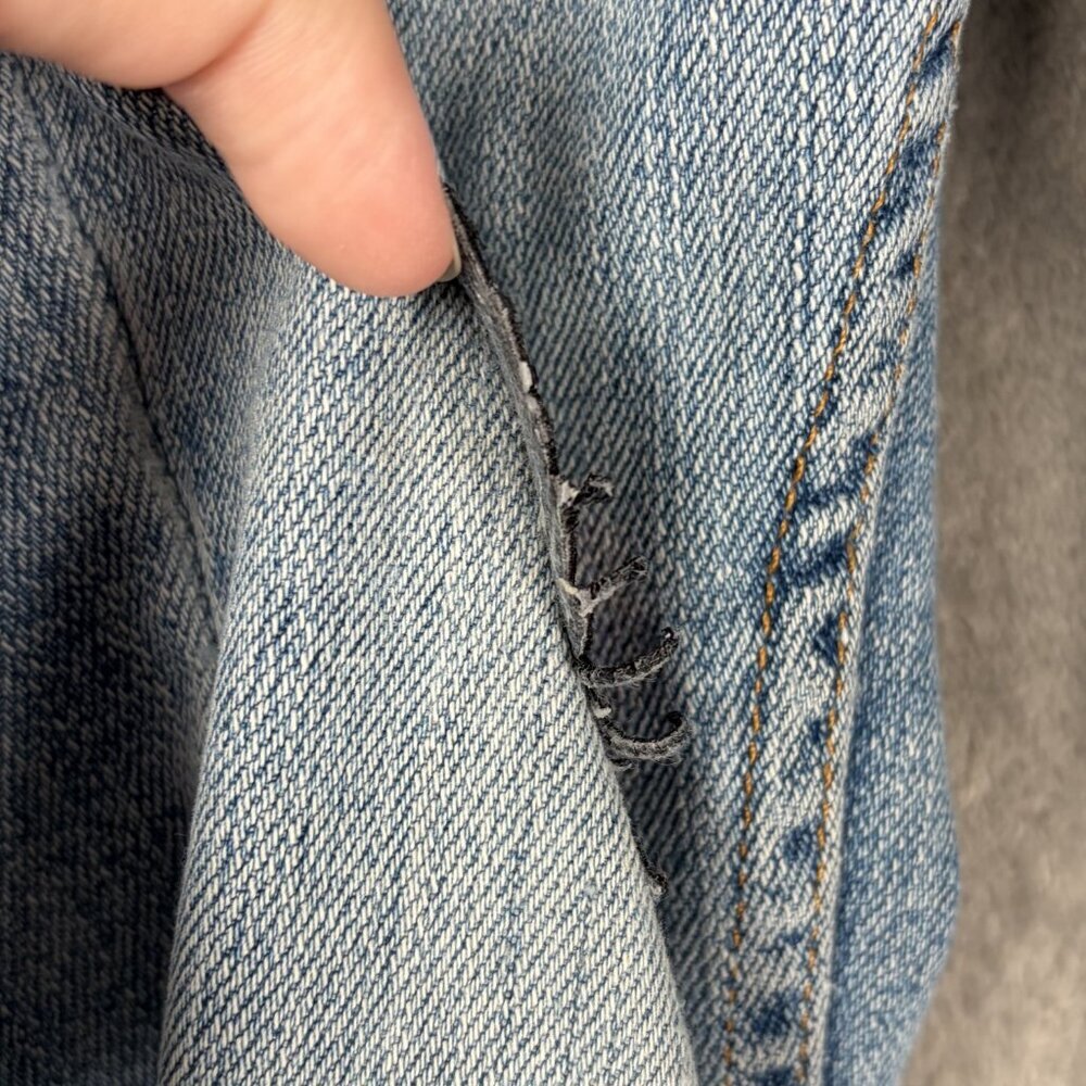 Levi's 515 Bootcut Jeans Women's 10P Blue Light Wash Lower Rise Angel Heart Y2K - Picture 10 of 10